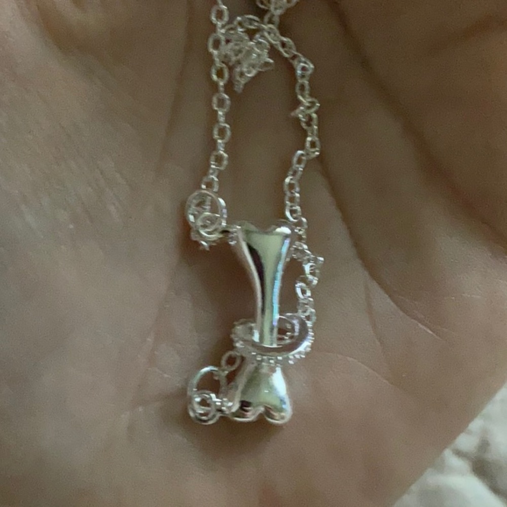 NEW 925 Sterling Silver 🦴 Bone Necklace - Picture 5 of 5